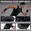 Muñequera Deportiva Profesional, Soporte de Muñeca Ajustable, Protector de Muñeca Transpirable de Doble Capa para Hombres Mujeres, Rugby, Fútbol, Gimnasio