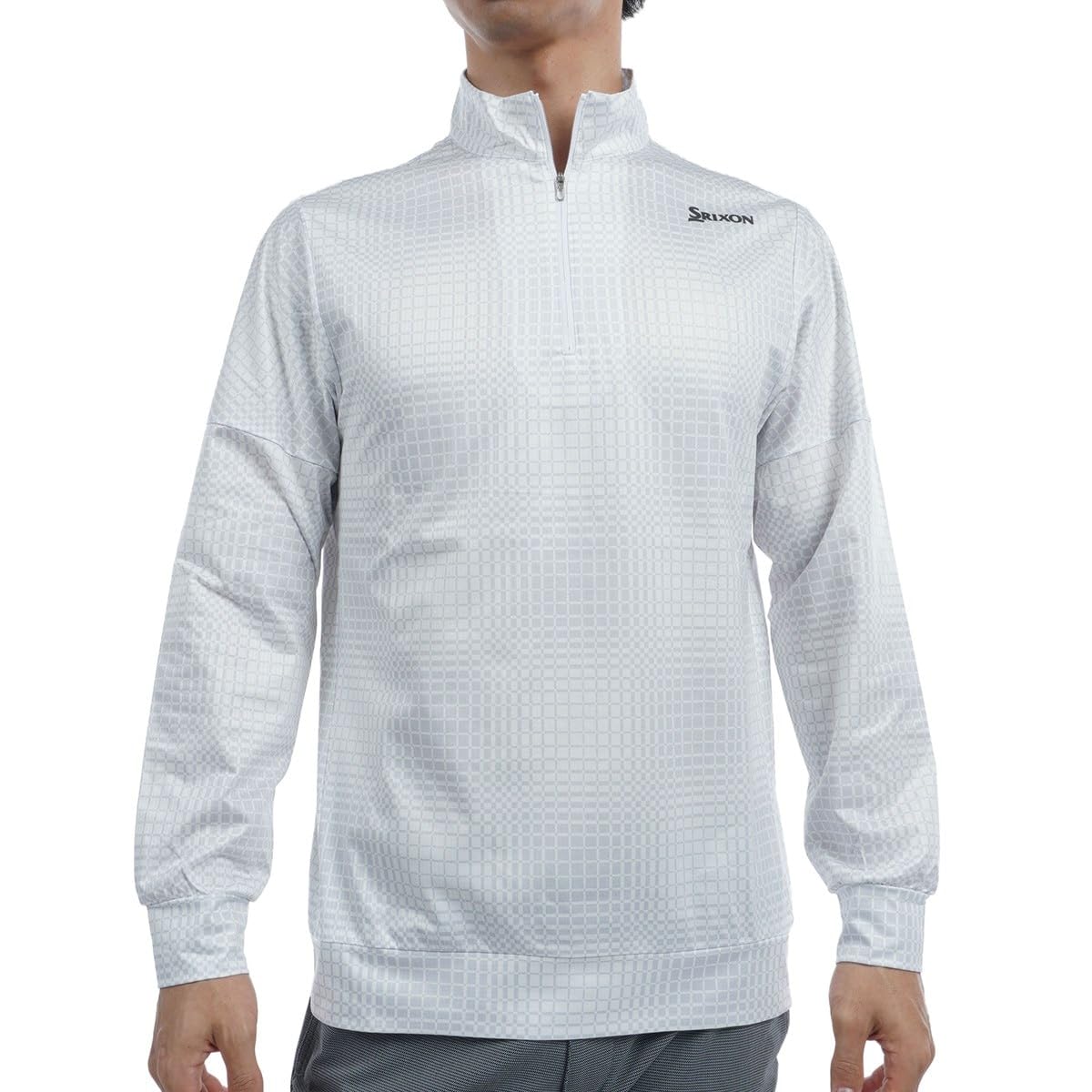 

Long Sleeve Shirt developed by Matsuyama Pro and Hoshino SX SHIRTS Half Zip Plaid Sunscreen Sweat Absorbent Golf RG4FLS03M WH00 3L [SRIXON] [Jointly