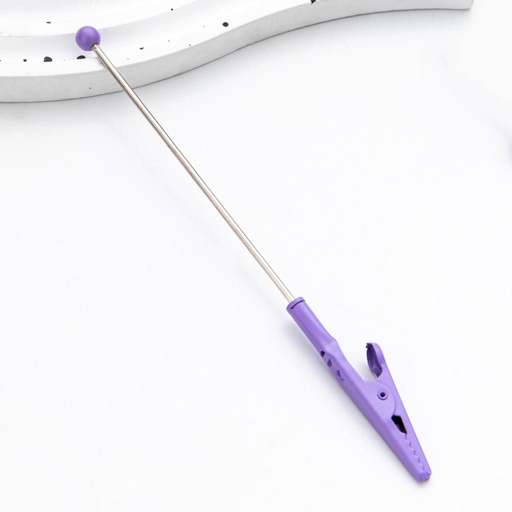 4/8 Stück Perlen Notizklemmen Metall Krokodilklemmen Langschwanz-Krokodilklemme Fotoklammerhalter für Bild Namenskarte