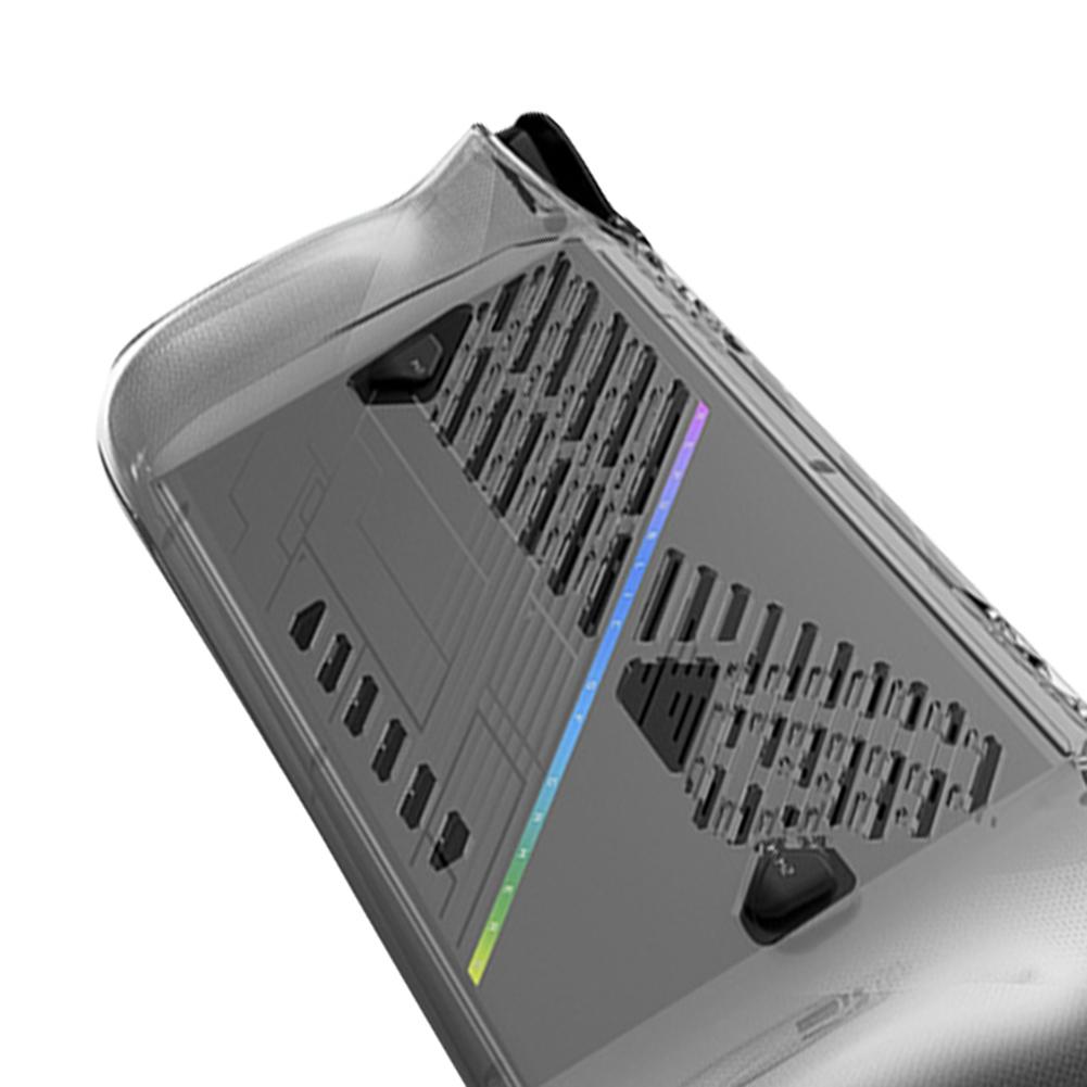 For ASUS ROG Ally X Case TPU Protective Case Heat Dissipation Transparent Protective Cover Anti-drop Shockproof Game Accessories