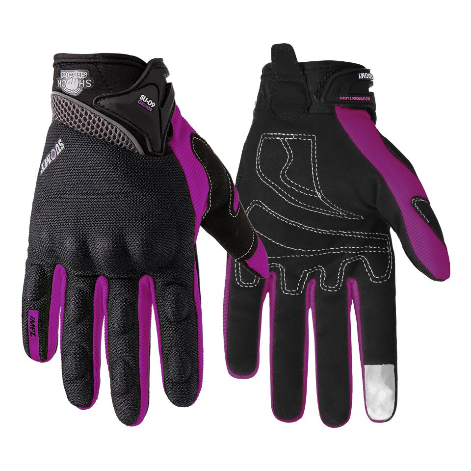 SUOMY SU-09 Motorcycle Gloves Summer Breathable Motorcyclist Gloves Men Women Motorbike Riders Touch Screen Full Finger Gloves