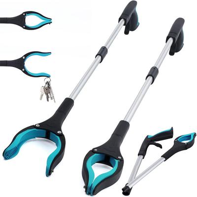 Grabber Tool 32" Trash Picker with Strong Magnetic Tip Deft Claw Reacher Grabber for Elderly 360° Rotating Foldablegripper