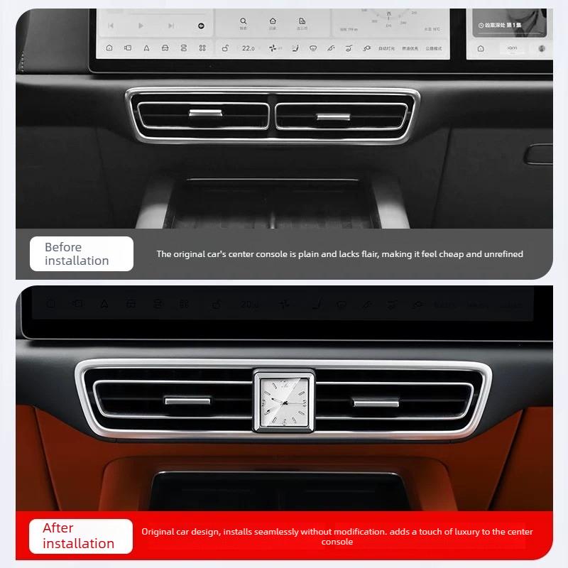 For Fits Li Auto L6 L7 L8 L9 / Mega Center Console Quartz Watch, Car Luminous Clock, Premium Interior Decoration Mod Accessories