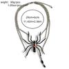 Punk-Persönlichkeit Quaste Spinne Halskette Glitzernder Strass Mehrschichtiger Schmuck für Gothic-Ästhetik Outfit-Kombination