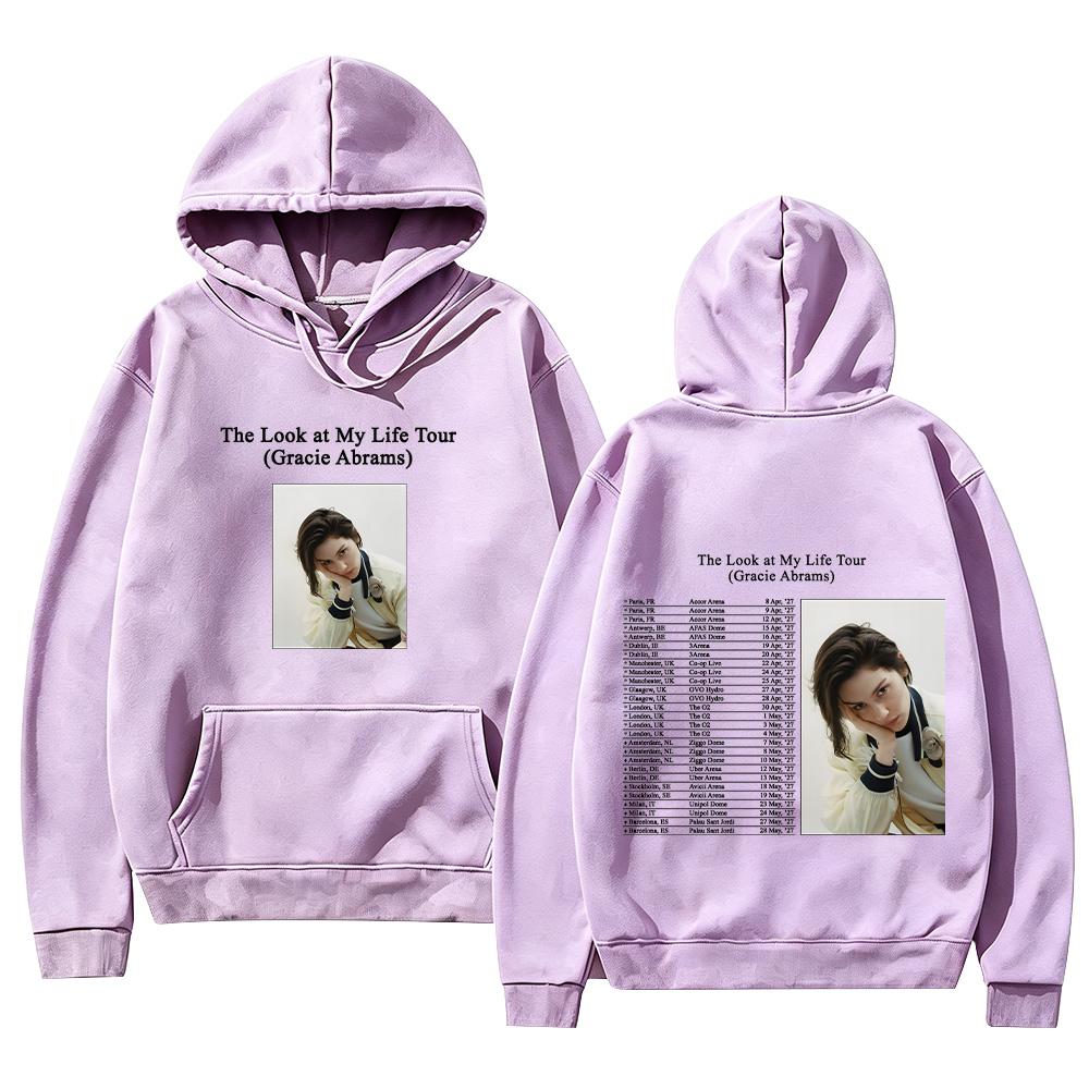 The Look At My Life Tour Gracie Abrams Hoodies Herren Damen Ästhetische Retro Sweatshirts Unisex Neu High Street Übergroße Pullover