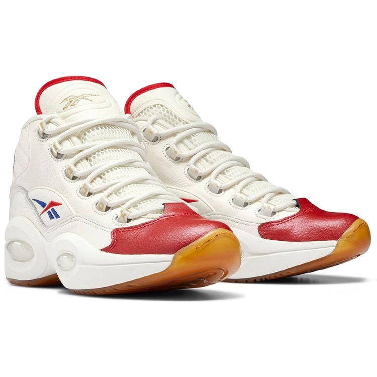 Reebok Question Mid Philadelphia 76ers Unisex-Sneakers Weiß Kreide Vektor-Rot GZ7099