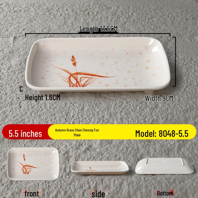 Melamine Restaurant Snack and Side Dish Plate for BBQ, Noodles, and Hot Pot Standard