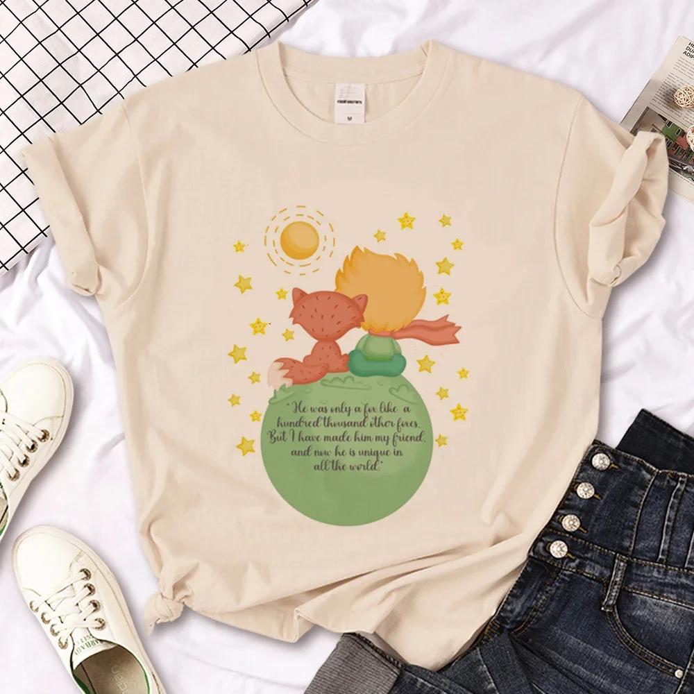 Little Prince T-shirt Women's Summer T-shirt Women's Casual Loose Designer Pattern Clothing