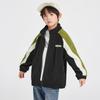 Boys' Geometric Color Block Fleece Jacket