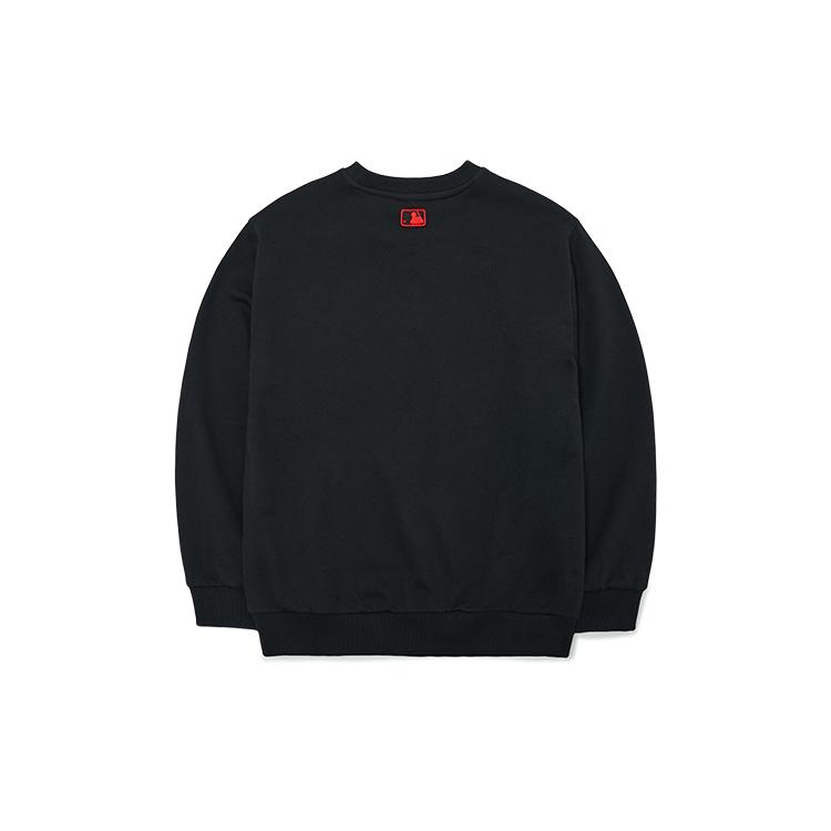 New MLB Sweatshirt Major League Baseball MLB Children's Team Black Kids' 7AMTH0124-50BKS