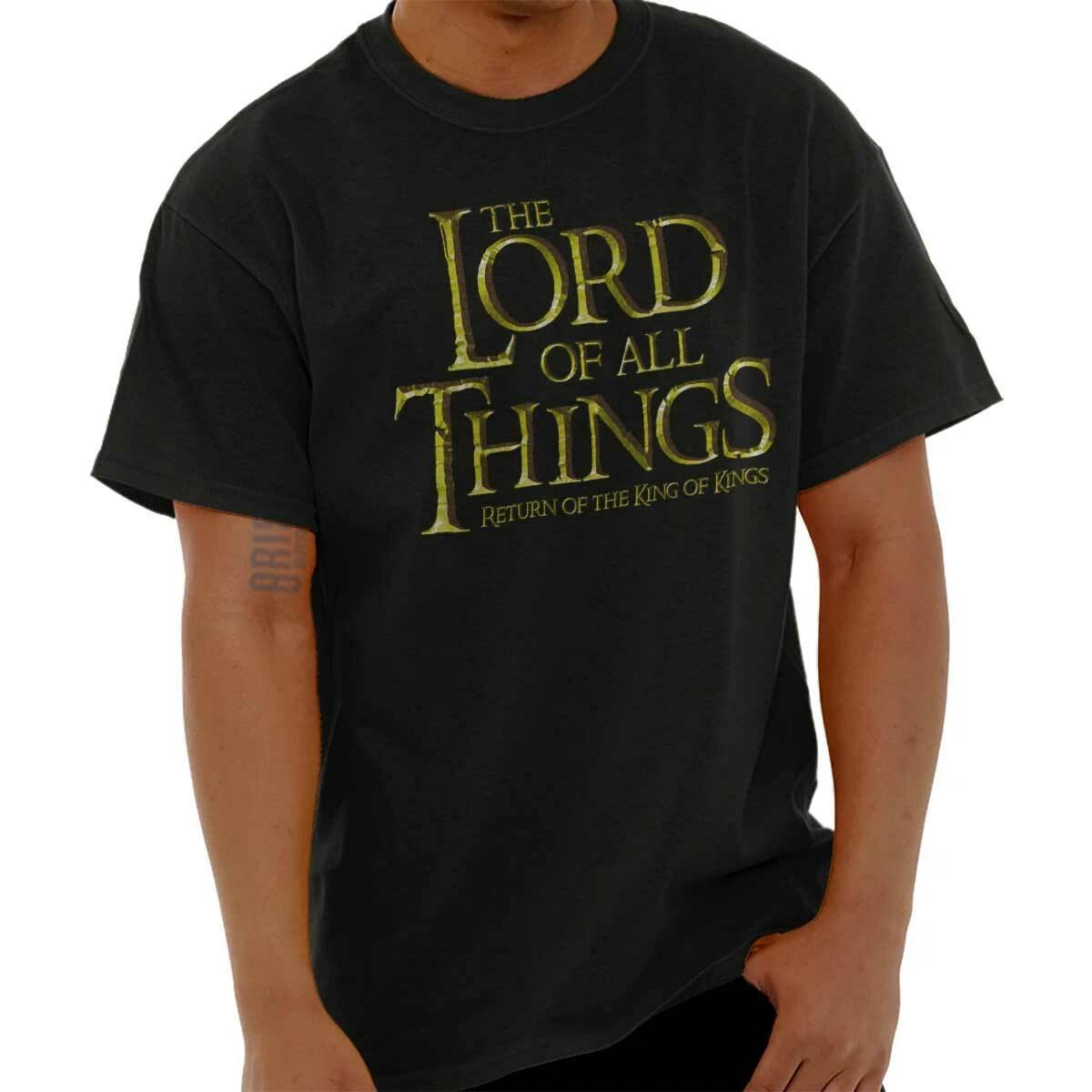 Christian Faith Lord of All Things The King Womens or Mens Crewneck T Shirt Tee XS
