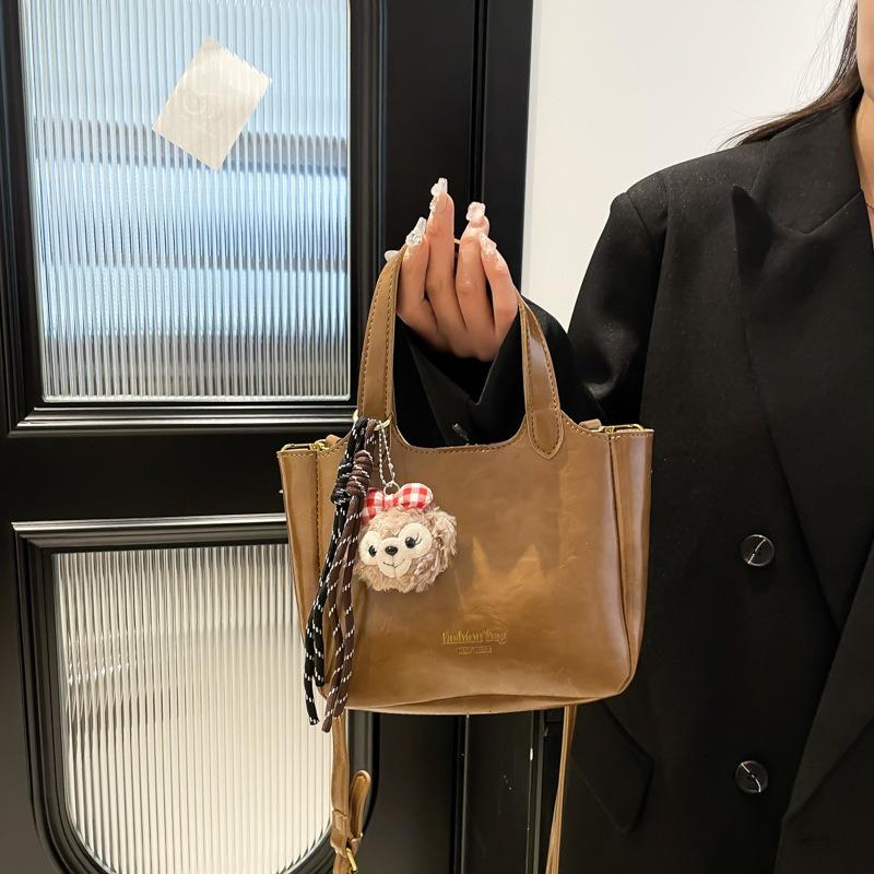 Textured handbag bag New summer trendy versatile shoulder messenger bag Fashion niche vegetable basket Women's bag trendy