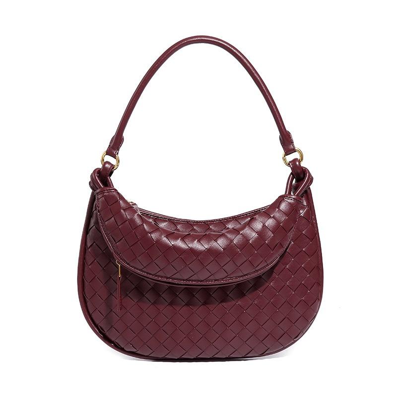 Borsa a mano Premium Sense Niche da donna, a tracolla singola, da ascella, alla moda, intrecciata a mano