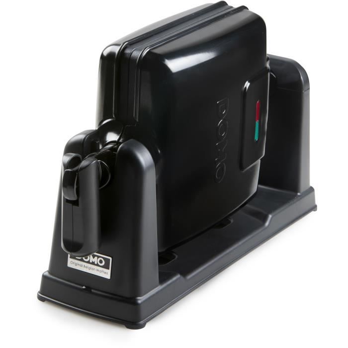 DOMO Gaufrier rotatif - DO9224W - Rotatif à 180° - Revêtement anti-adhésif - Poignée cool-touch - 2 personnes