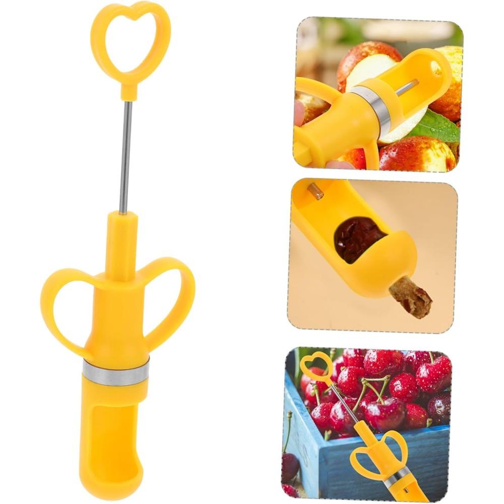 Kirsch-Entkerner, Edelstahl-Fruchtentkerner, bequem und sicher zum Entfernen von Fruchtküchenwerkzeugen, geeignet für die Küche