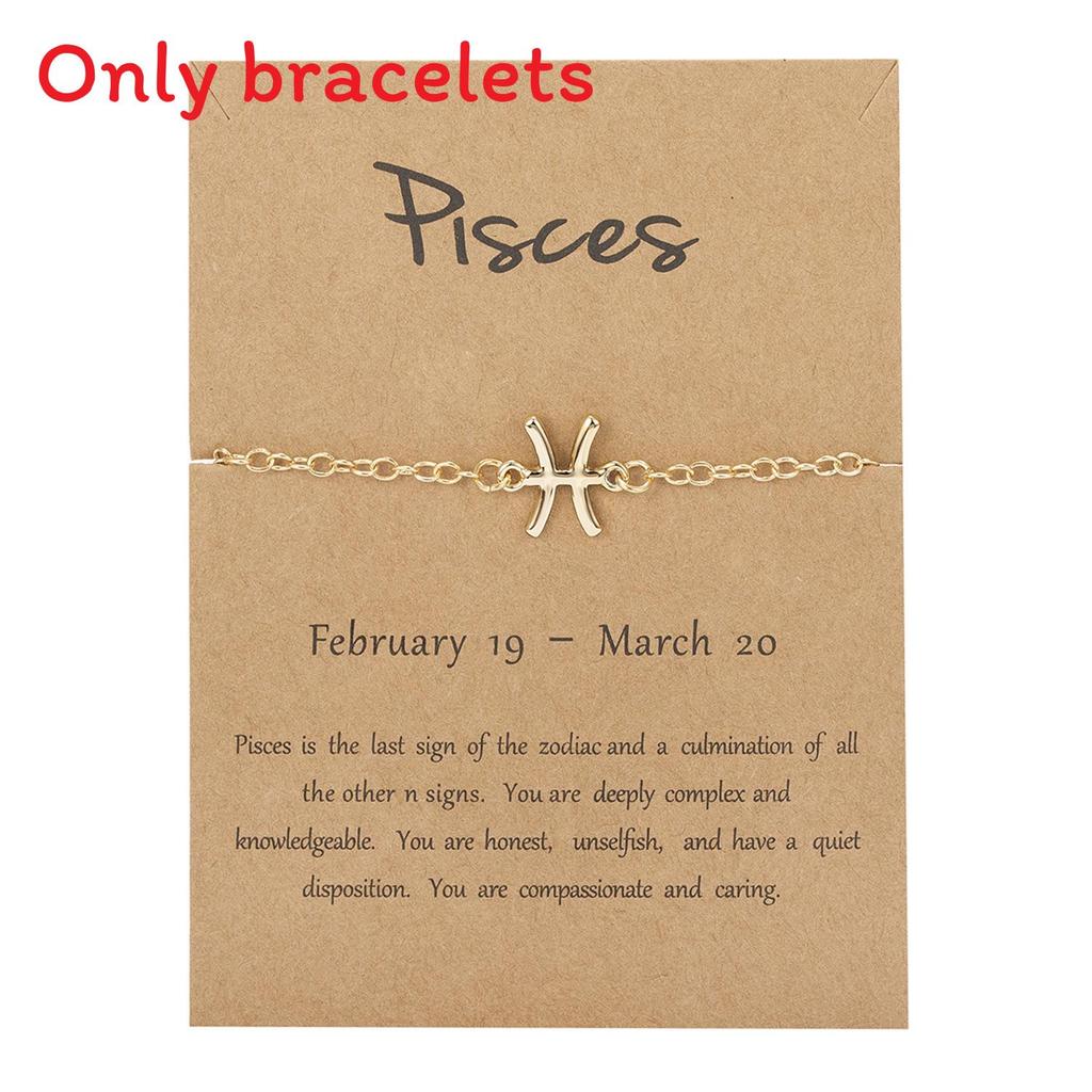 Unisex Zodiac Symbol Chain Jewelry With Alloy Material For Travel Souvenir And Personal Gift