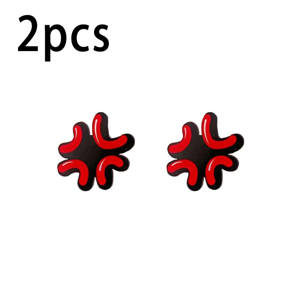 

2 шт. Забавные заколки для волос Капли пота Милая заколка Выражение Лица Ручная работа Аксессуары для волос Зажим-уточка Заколка для челки Боковая заколка