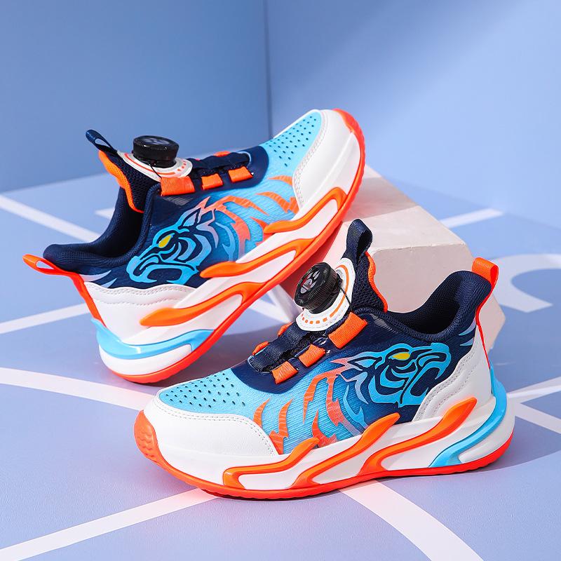 Boys Shoes 2025 Spring New Boys Middle and Older Children Breathable Mesh Shoes Children Fashion Leisure Sports Classmates