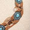 Bohemian Turquoise Resin Beaded Braided Waist Rope for Women