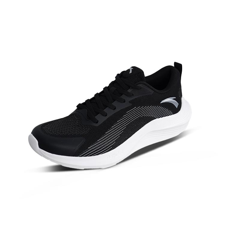 Anta Poison Spike Pro Mesh Comfortable Low Top Running Shoes Men Sneakers Black White 112525543R-3