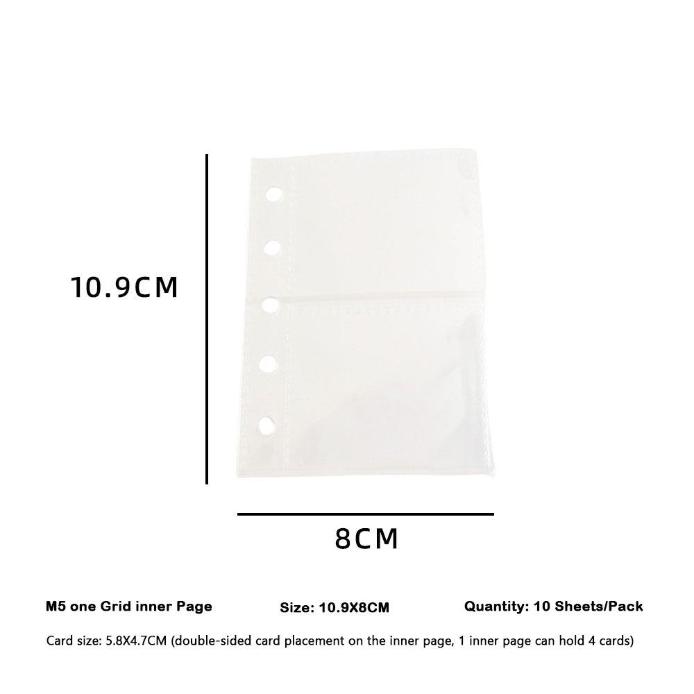 INS Transparent Loose-leaf Cover Angel Wings Patterns 3-inch Storage Photo Album Postcards Collect Book