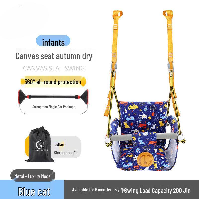Pure Cotton Baby & Infant Hanging Basket Chair for Indoor/Outdoor Use