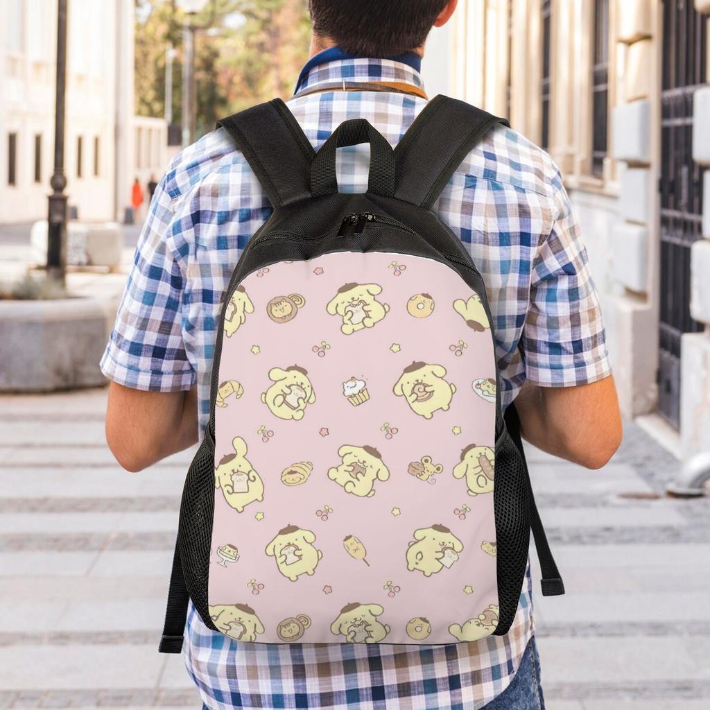 P-Pompompurines Travel Backpack Women Men School Laptop Bookbag Dog Anime College Student Daypack Bags