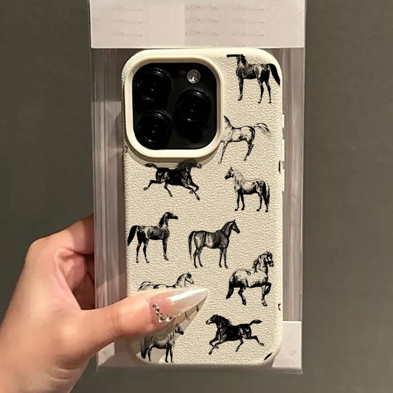 Realistic Style Horse Head Cow Animals Pattern Phone Case For iPhone 17 16 Pro Max 15 14 Plus 13 12 11 Pro Max 16e 17 Air Cover