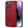 SULADA For iPhone 15 Pro Max PU Leather+TPU+PC Phone Case Shockproof Back Cover