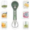 6 In 1 Melon Ball Spoon Setting Knife Shape Set Stainless Steel Fruit Spoon Fruit Carving Tool Watermelon Slicer Kitchen Gadgets
