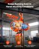 1000 Kg Electric Chain Hoist, 6 M Lifting Height, Three-Phase Overhead Crane with 100 M Wireless & 4.5 M Wired Remote Control, Double G80 Chain Hoist