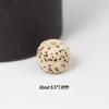 Star and Moon Bodhi Beads: Pure White High-Density 108 Bead Bracelet for DIY Prayer Accessories