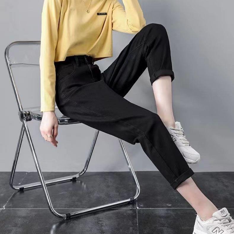 

Women s Fleece-Lined Khaki High-Waisted Straight Leg Slimming Cigarette Pants (Cream White, 2025 Winter) 26, 40-48 kg