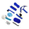 10 Pcs Horse Grooming Kit Complete Horse Brush Set Sweat Scraper Brush Comb Equine Grooming Tools for Shedding & Daily Care