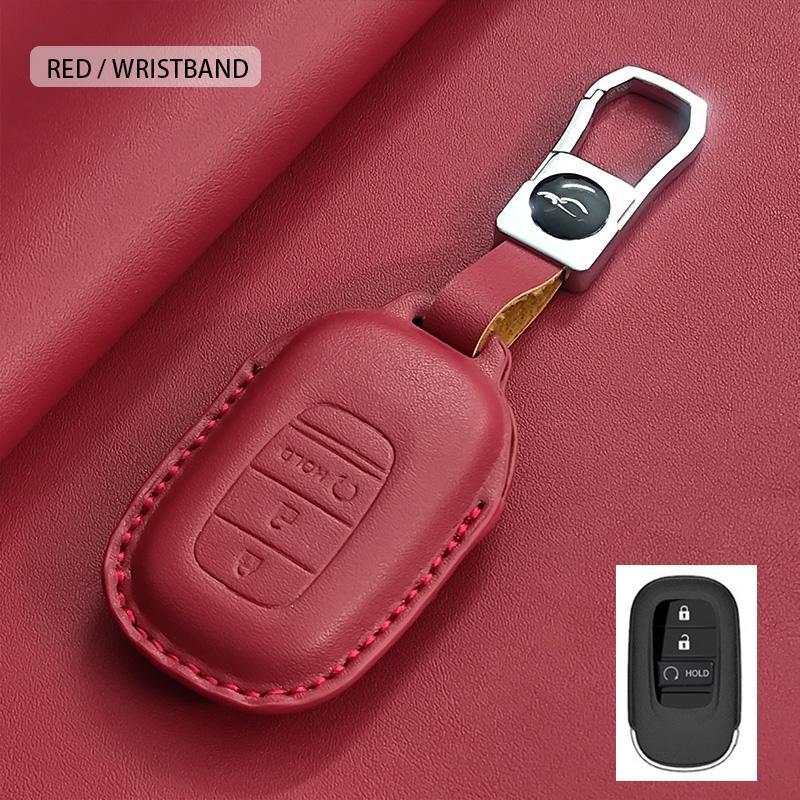 Car Key Case Cover Fob For Honda Accord Civic 11Th Hr-V Cr-V Pilot Sport Si Ex Keyless Keychain Durable