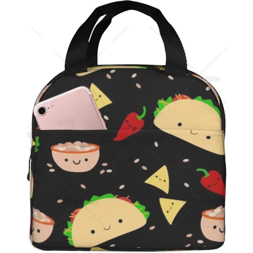 Borse Termiche per Pranzo Uomo Donna, Borsa Tote per Mantenere Cibo Caldo o Freddo, Lunch Box Riutilizzabile per Ufficio, Viaggi, Potluck, Cucina di Casa