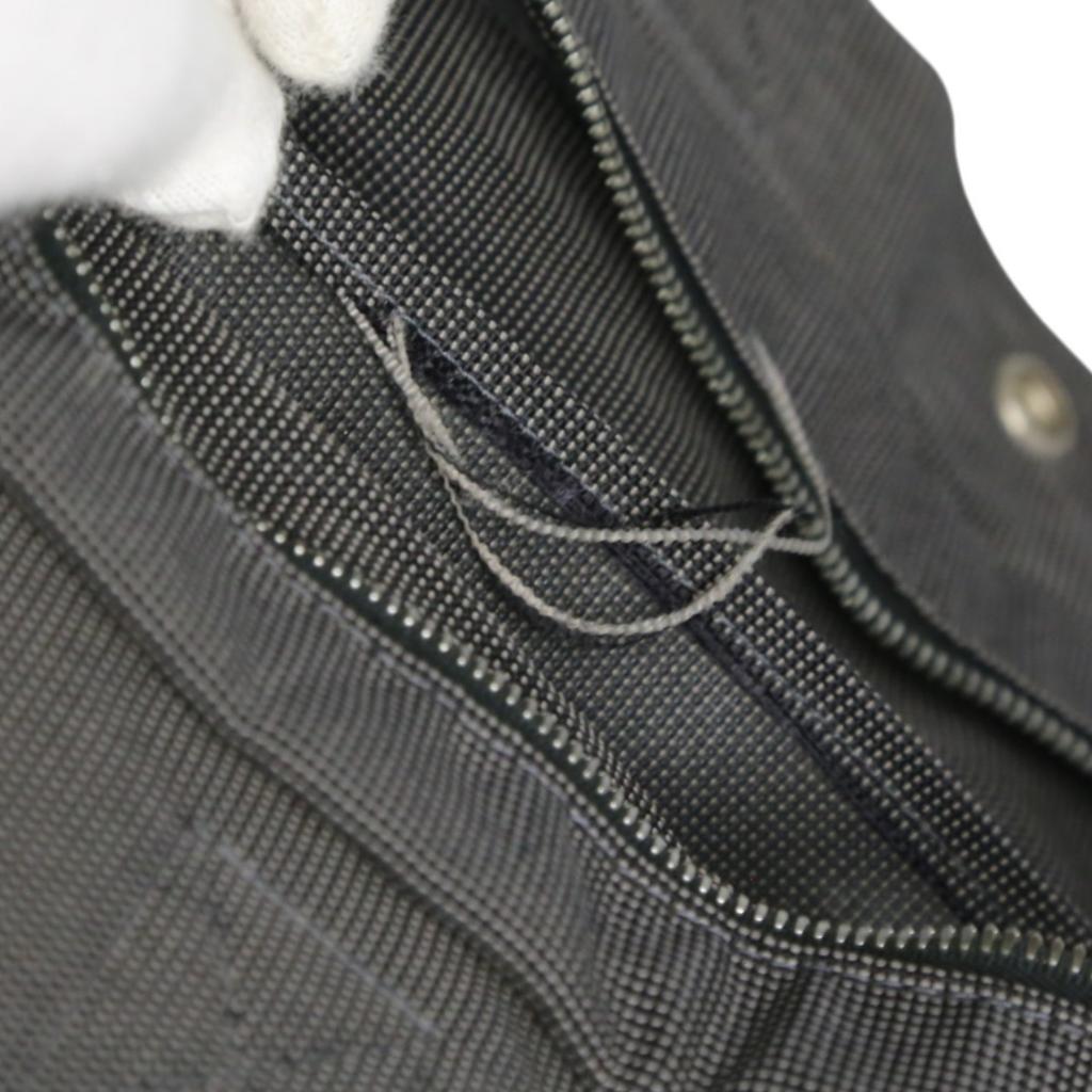 HERMES Business bag Her Line Tote MM Tote Bag canvas gray unisex Used