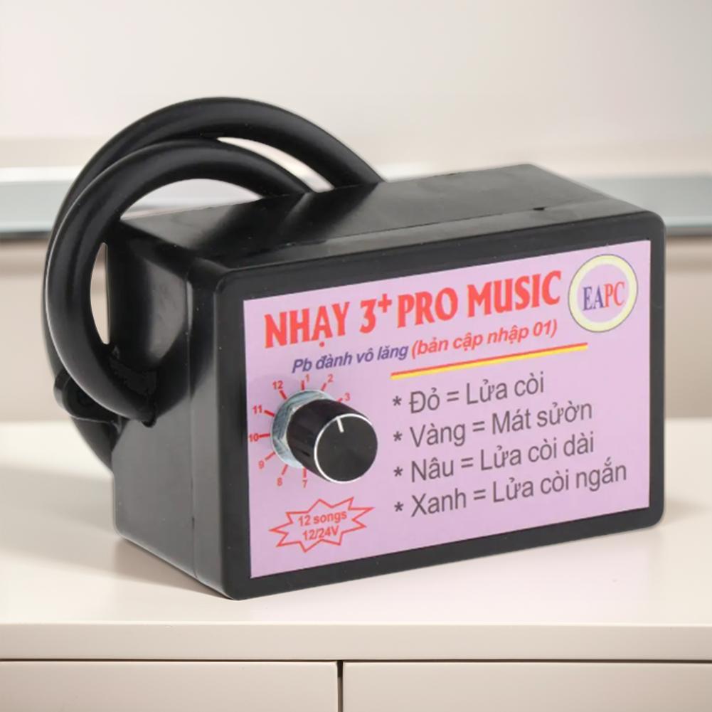 12-24V Electric Horn Speaker Sound Control Unit Car Horn Controller with 8/12 Sound Effects Switching Car Motor Relay Music Box