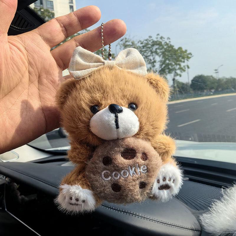 Милый плюшевый мишка печенье брелок кукла подвеска для сумки 11CM