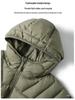 2025 Autumn/Winter Gold Label Men's Lightweight Tech P Hooded Jacket - Windproof, Water-Repellent, Warm Cotton
