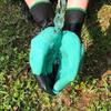 Garden Genie Gardening Gloves - Brand Garden Genie - With ABS Plastic Claws - Green Color