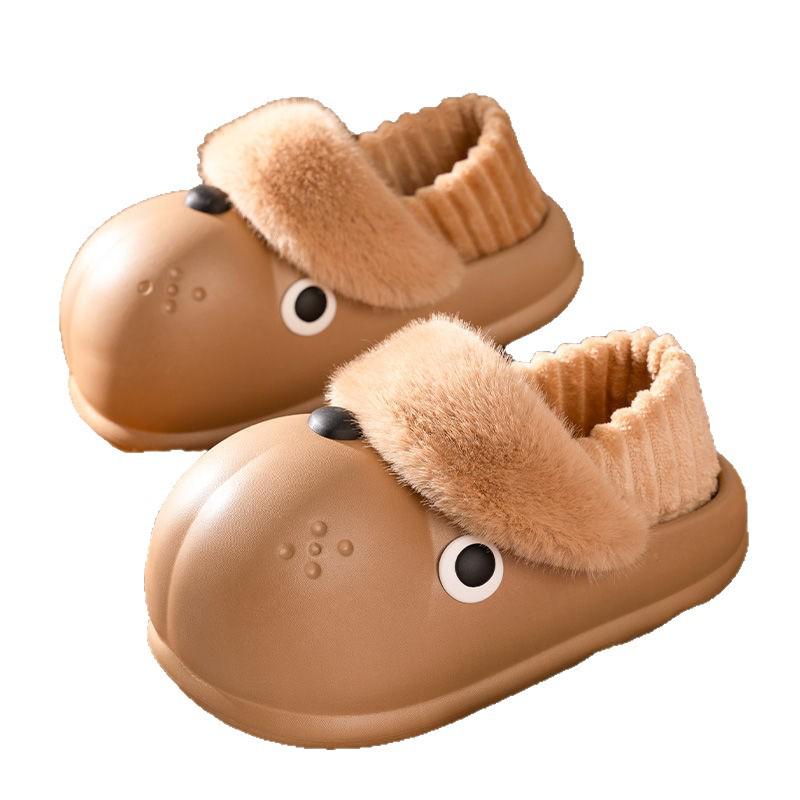 Cozy Winter Dog Slippers: Detachable, Versatile, Warm Cotton with EVA Sole - Cute & Dirt-Resistant for Outdoor Use
