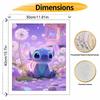 Disney Oil Painting Handmade Diy Stitch and Dandelion Mushroom Dreamland Gifts Home Decorations