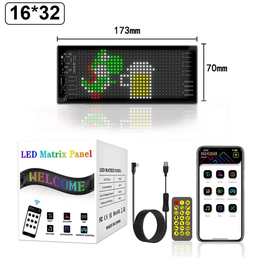 

LED Matrix Pixel Panel LED Sign Car Devil s Eye Application Night Lighting DIY Programmable Flexible LED Display for Car Trucks