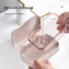 Creative Flip-Top Soap Dish with Lid - Punch-Free Draining Soap Box for Bathroom and Laundry