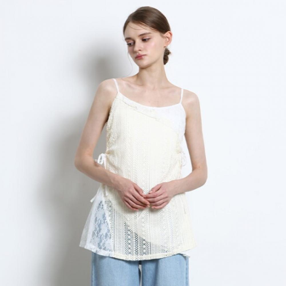 Ozoc Women S Lace Layered Cami blouSe