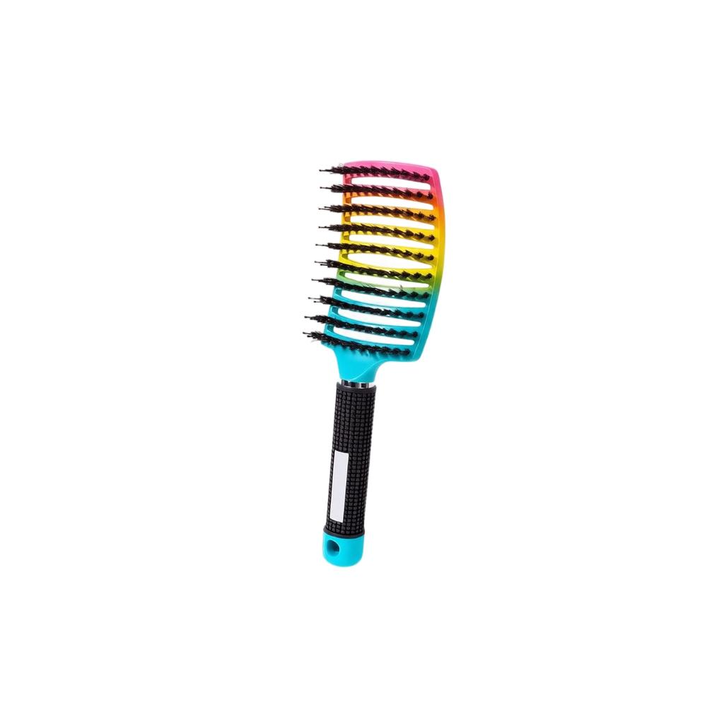 Wide Tooth Vent Hair Brush for Volumizing Styling Detangling Long Hair Home Use Scalp Massage Large Curved Comb for Women Men