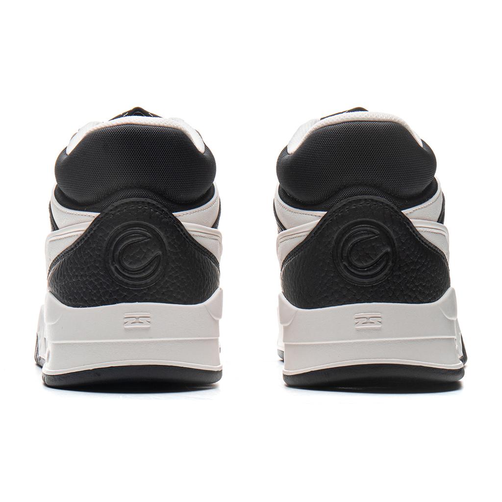 New LINING Moonlight White HI Skateboard Shoes Men's Mid top Black White AGCU347-5
