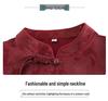 Fat Mom Spring/Summer Chinese-Style Noble Shirt: Loose Mid-Sleeve Top for Middle-Aged & Elderly Women