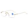 Luxury Design Far Sight Presbyopia Eyewear Fashion Transparent Reading Glasses Men Women Anti-blue Light SquareDesign SpectacleFrame Eyeglasses